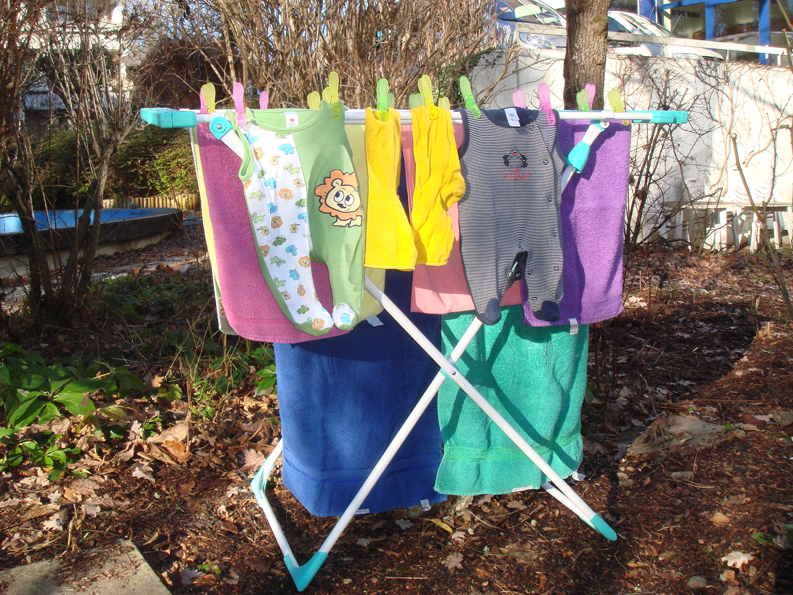 Wäscheleine Familienpflege