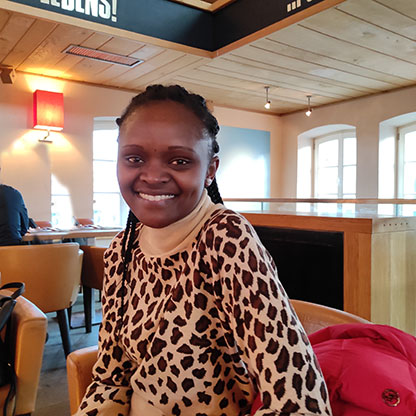 Rachael W. Schülerin an der Akademie für Pflegeberufe