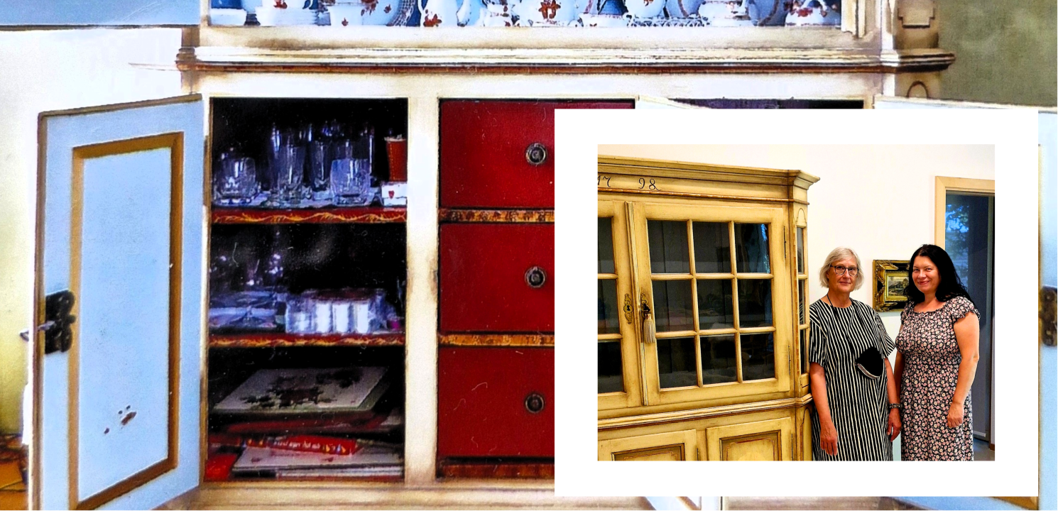 Schenkung für Tagespflege Grünwald - Schrank aus 1798 Historischer Schrank aus dem Jahr 1798 als Schenkung für die Stiftung